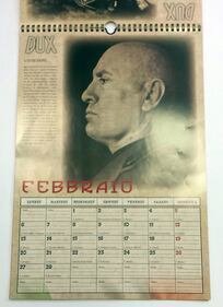 Il calendario di Mussolini esposto in un supermarket dell'imperiese 5