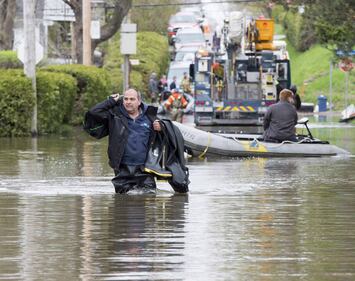 L'esercito canadese dispiegato contro l'alluvione in Quebec 9