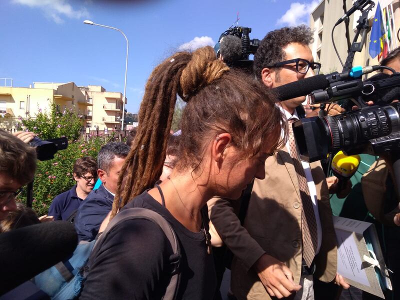 L'arrivo di Carola Rackete ad Agrigento  1