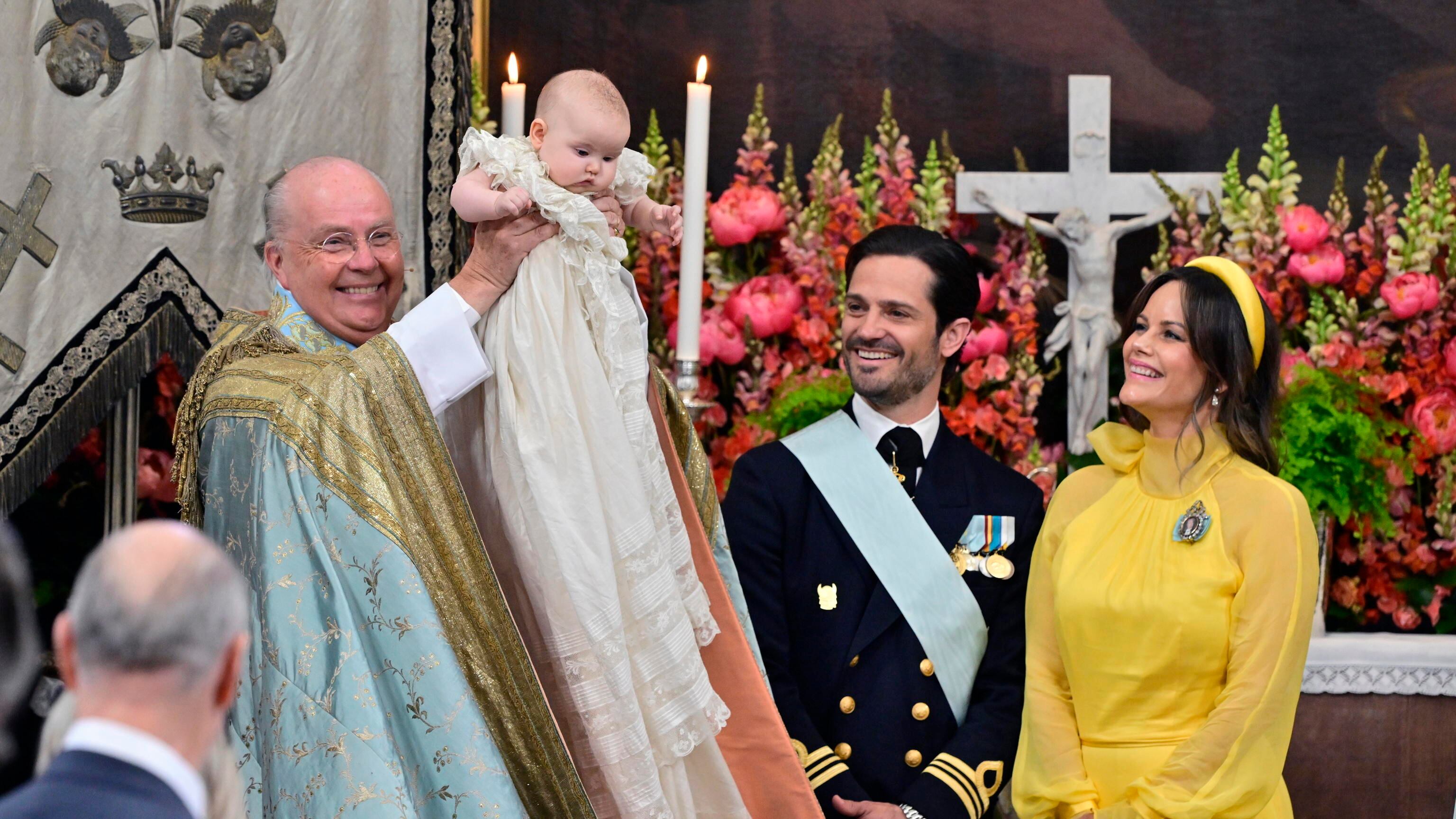 Festa alla corte di Svezia: battezzata la principessa Ines