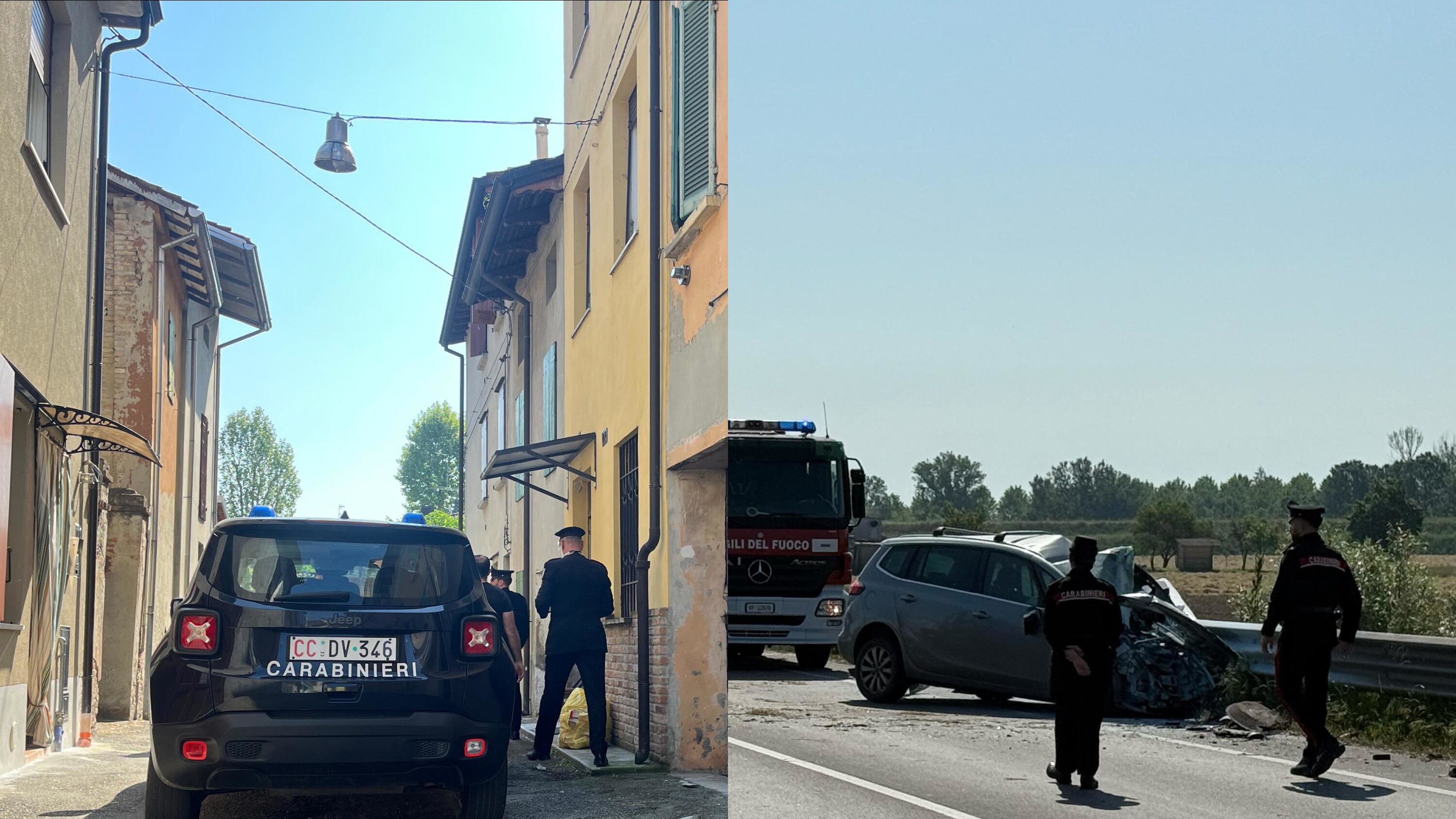 Accoltella la moglie, scappa e muore in auto