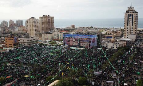 Anniversario di Hamas Palestina in strada 5