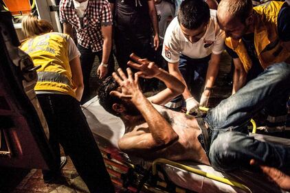 Scatti degli scontri a Istanbul 1