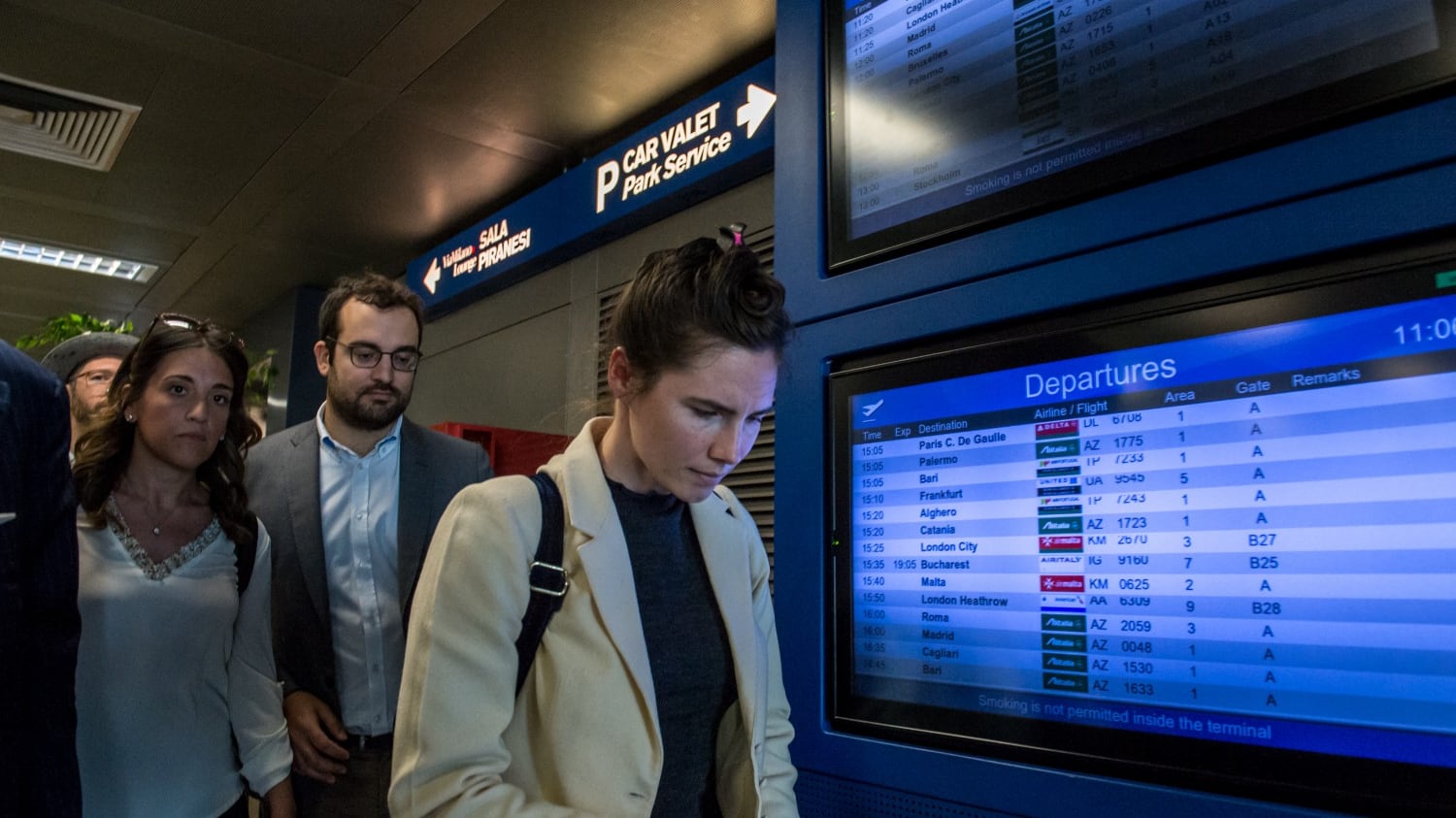 Meredith, Amanda Knox atterra a Milano: il ritorno in Italia
