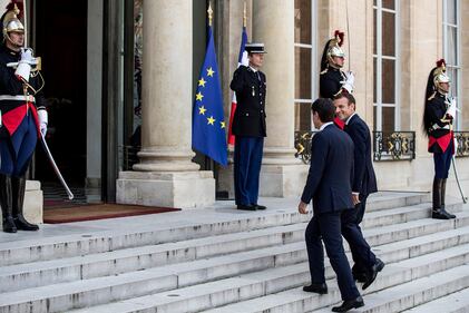 Conte da Macron all'Eliseo 5