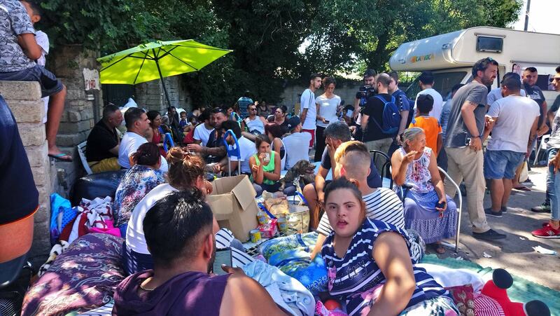 Camping River, i rom protestano in strada 1