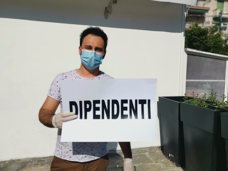 Le partite Iva in piazza contro il governo Conte a Sanremo 2