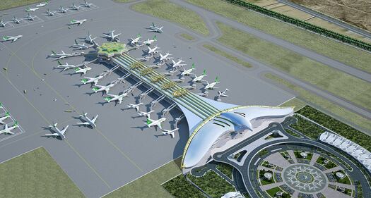 Il gabbiano di Ashgabat, nuovo aeroporto in Turkmenistan 4
