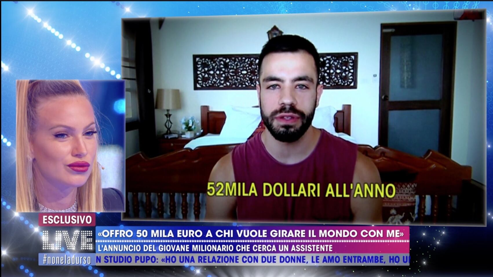 Live Non è la D’Urso, il miliardario Matthew Lepre cerca un assistente, ma forse trova “moglie”