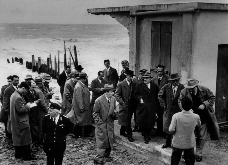 Sopralluogo del 1957 nella zona di Torvaianica