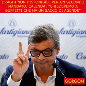 La satira del giorno. Draghi dice no 1