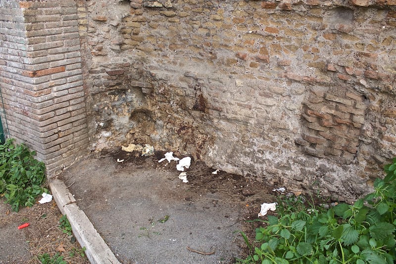 Risse e degrado: l’area giochi di Colle Oppio 10
