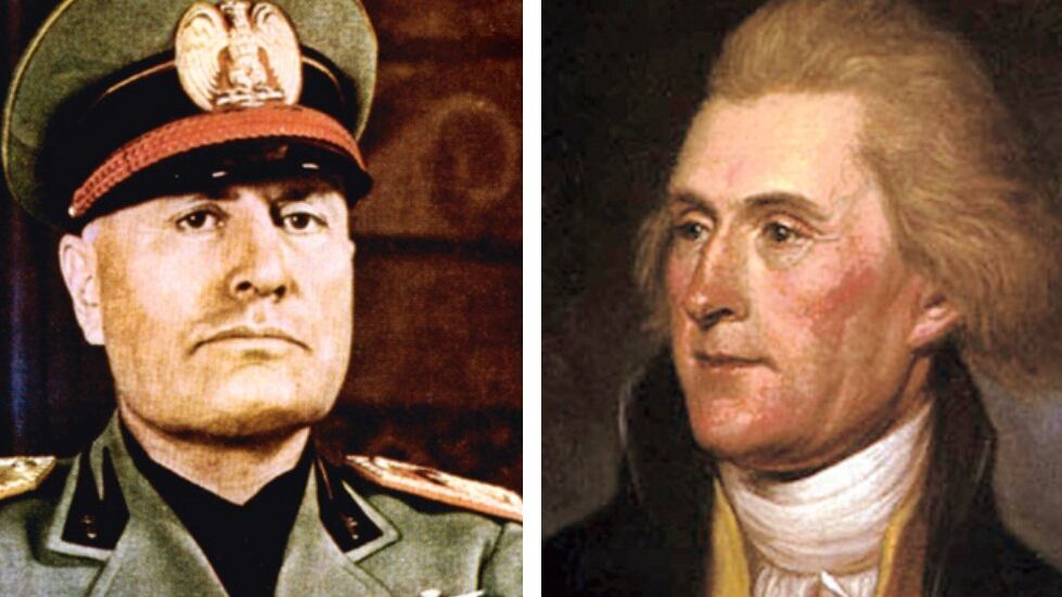 Jefferson e Mussolini? Si assomigliano