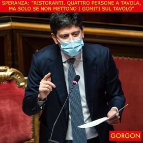 Ecco la satira del giorno. La regola dei 4 posti a tavola 1