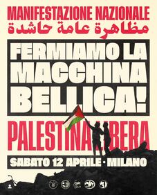 Il corteo anti Israele a Milano 1