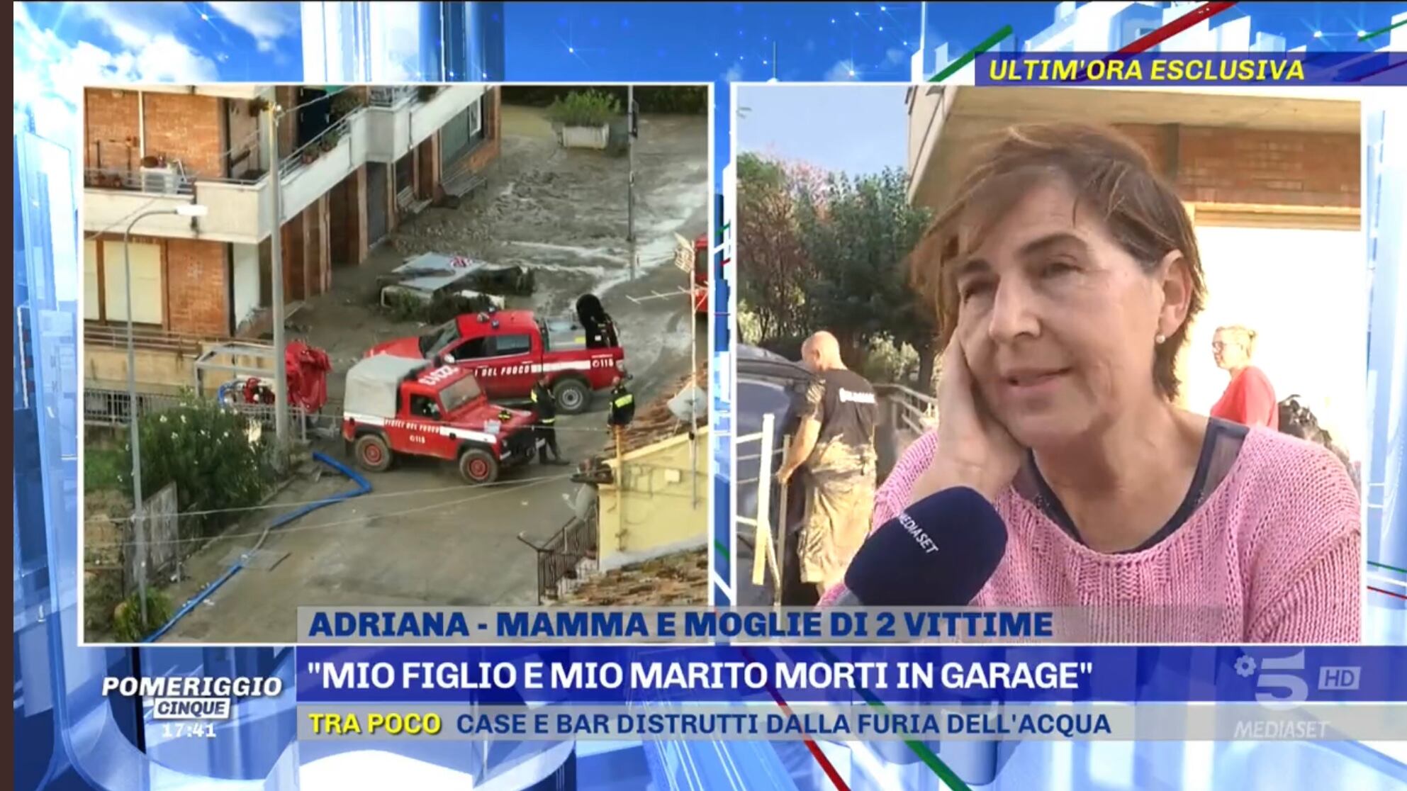 “Urlavo ma non mi sentivano”. Così l’alluvione ha ucciso padre e figlio