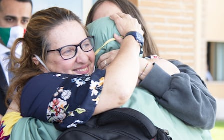 L'arrivo di Silvia Romano all'eroporto di Ciampino 7