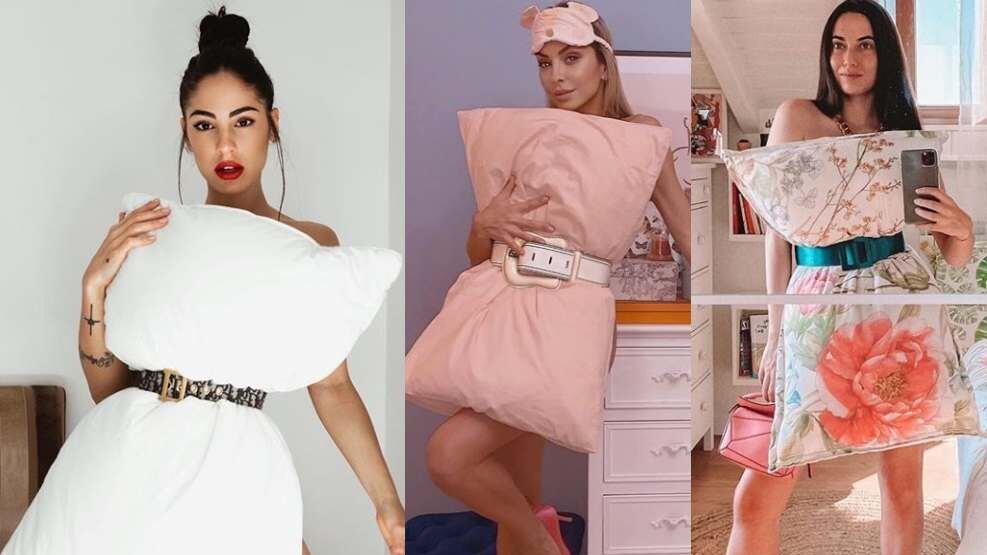 Da Giulia De Lellis a Sabrina Ghio la Quarantine Pillow Challenge è virale