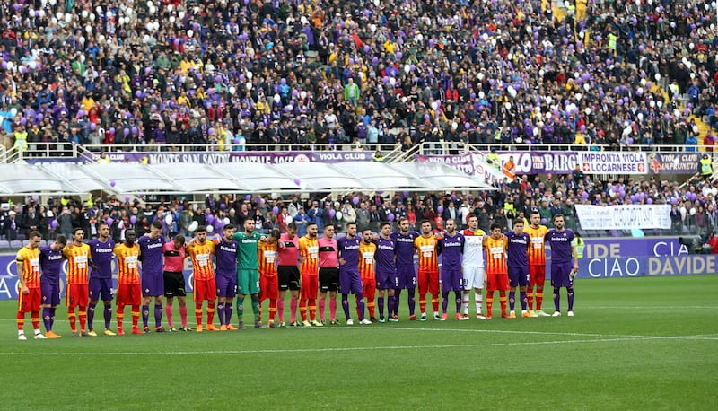 L'omaggio della Fiorentina a Davide Astori 5