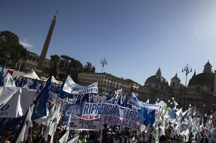 La manifestazione degli imprenditori a Roma 8