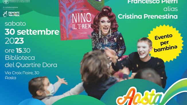 Una "drag queen" animatrice per i bimbi. Iniziativa gender patrocinata dalla Regione