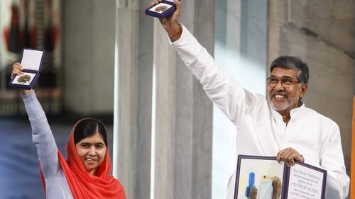 Malala e Kailash Satyarthi ritirano il Nobel per la pace 4