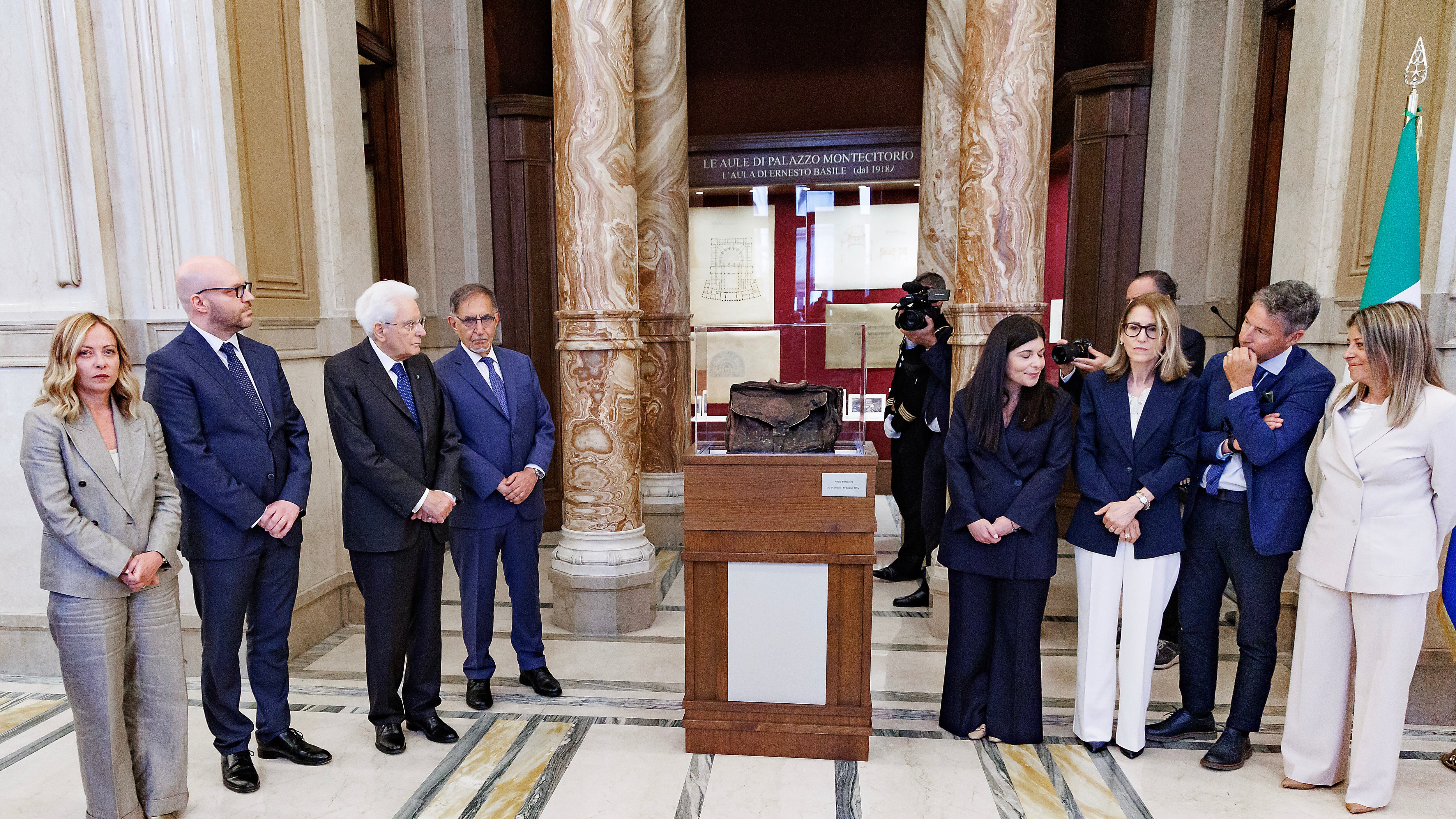 Borsellino, Meloni all'inaugurazione della mostra in Parlamento: "Italia ha diritto di conoscere la verità"