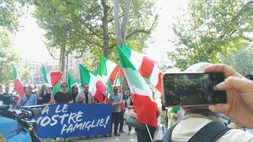 Milano, corteo contro l'accoglienza 7