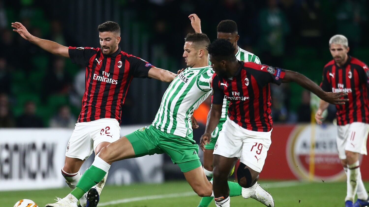 Europa League, il Milan pareggia in Spagna: 1-1 in casa del Betis
