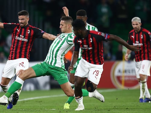Europa League, il Milan pareggia in Spagna: 1-1 in casa del Betis