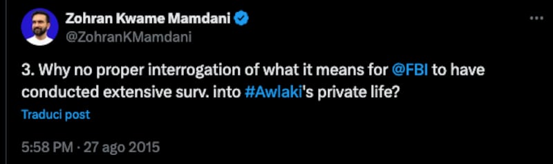I tweet pro Al Qaeda di Mamdani 2