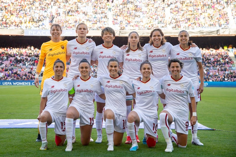 L'undici di partenza scelto da mister Spugna - As Roma Women (Twitter)