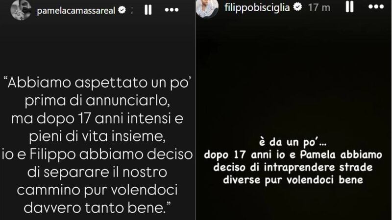 Filippo bisciglia seprazione