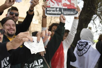 San Foca, protesta del comitato No Tap 5