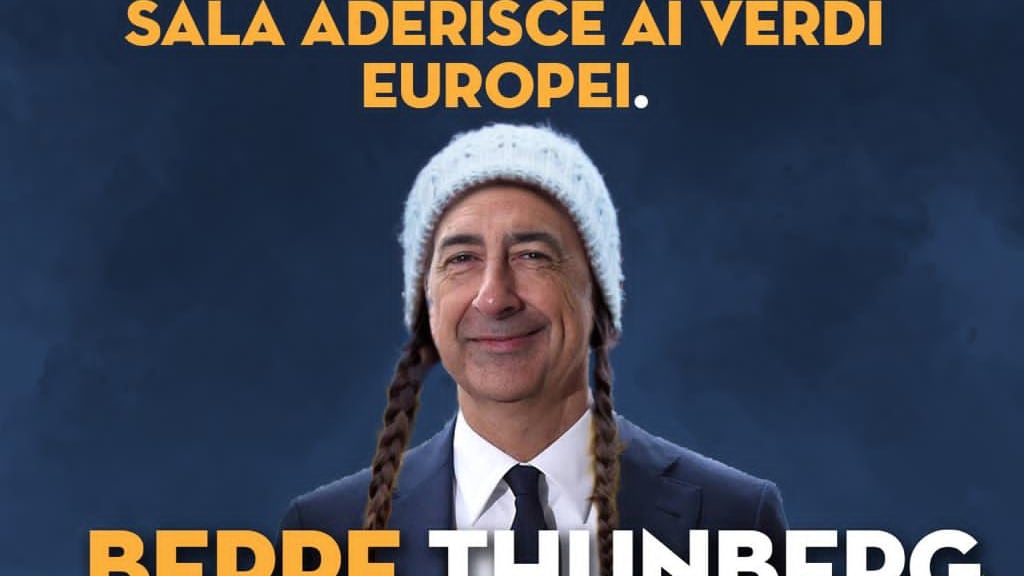 "Ecco il nuovo Sala Thunberg", ironia sul passaggio ai Verdi del sindaco di Milano
