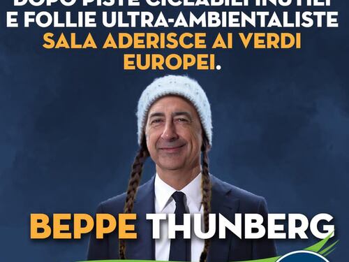 "Ecco il nuovo Sala Thunberg", ironia sul passaggio ai Verdi del sindaco di Milano