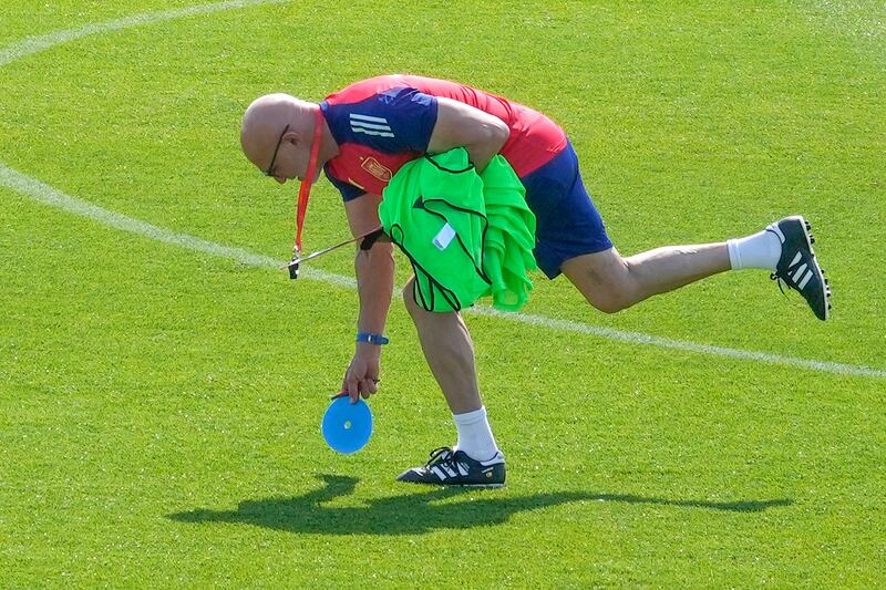 De la Fuente allenamento Las Rozas