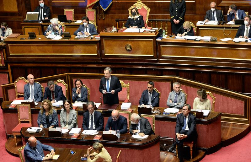 Draghi al Senato