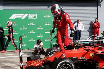 Leclerc scatenato in pista e sul podio a Monza 4