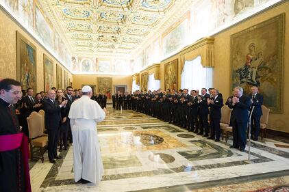 Papa Francesco riceve le squadre di Napoli e Fiorentina 3