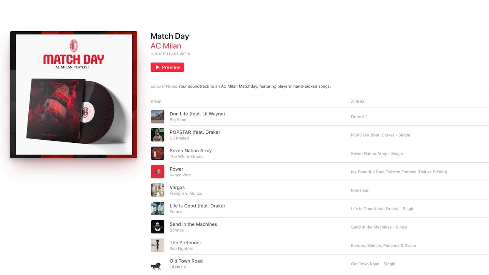 Milan, tifo in musica: ecco le playlist di Apple