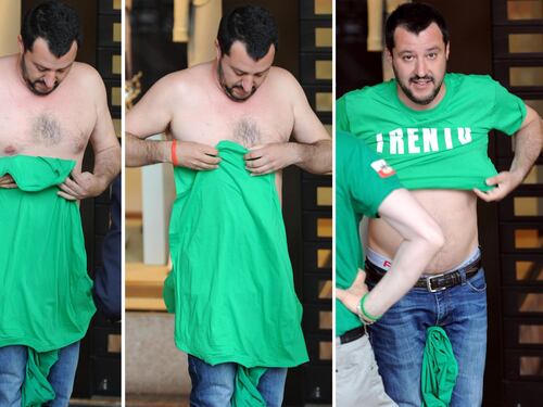 La vestizione di Salvini
