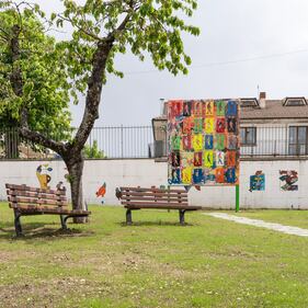 Le opere d'arte del parco giochi "Padre Minozzi" di Amatrice 8