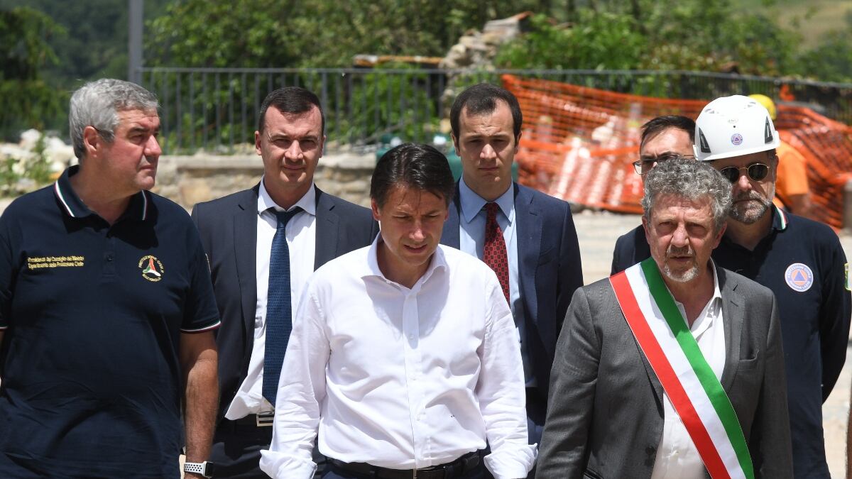 Il premier Conte dai terremotati di Amatrice e Accumoli e Arquata del Tronto