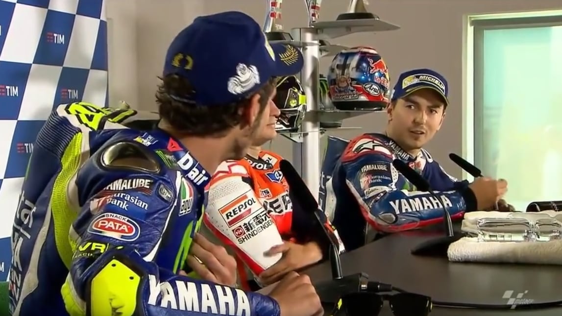 "Un'altra discussione tra Lorenzo e Valentino Rossi"