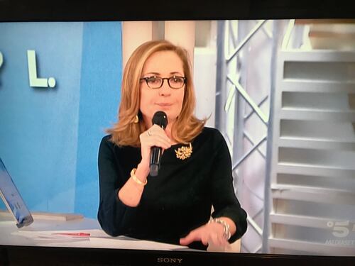 Pianto in diretta per Barbara Palombelli