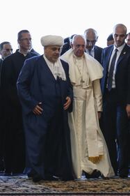 Papa Francesco visita la moschea di Baku 7