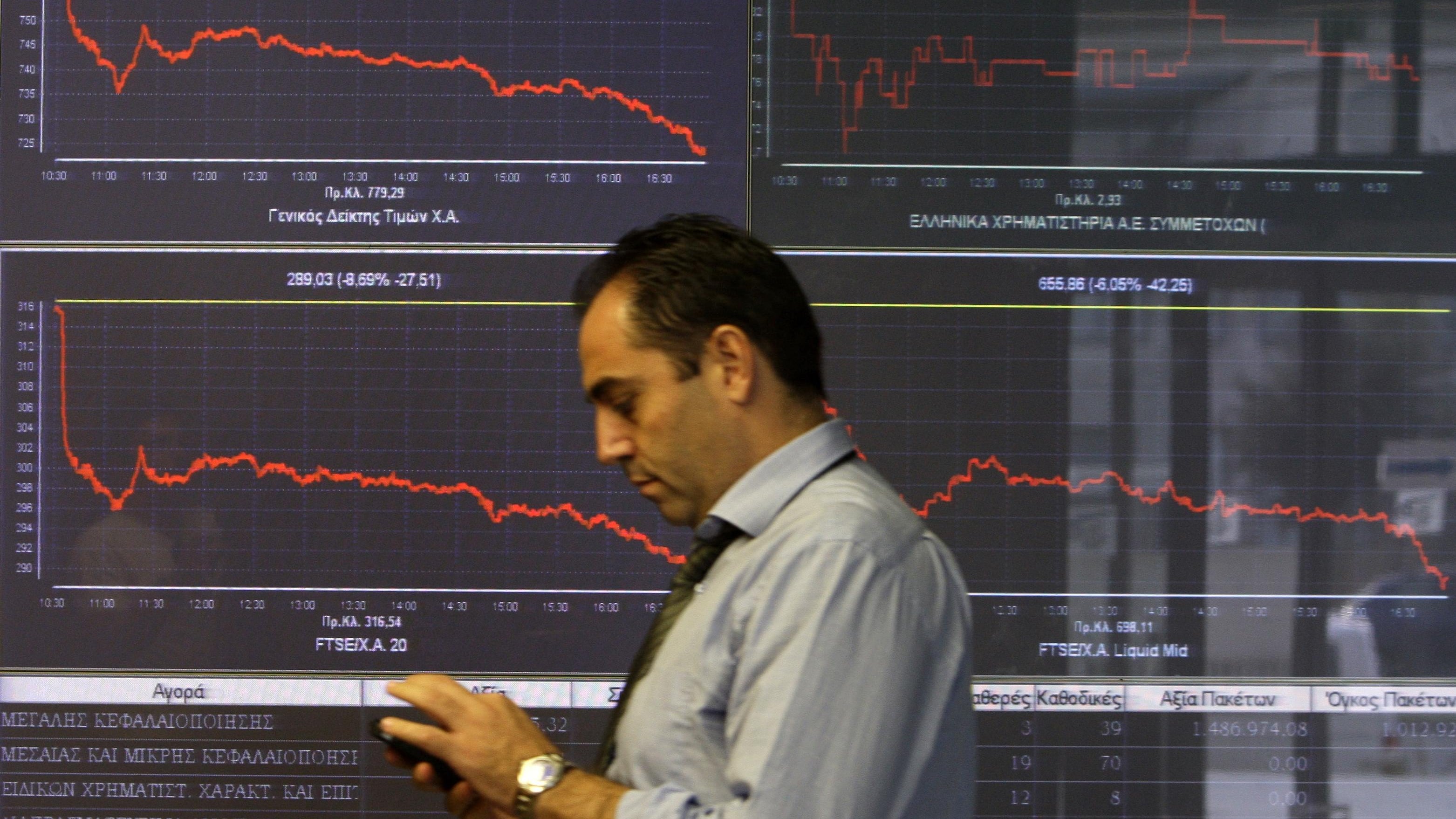 La mina Grecia spaventa le Borse