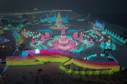 Le sculture di ghiaccio e neve al Festival internazionale in Cina 14