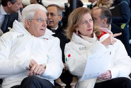 Mattarella assiste al SuperG 1